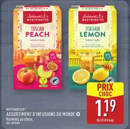 ALDI WESTMINSTER Assortiment d'infusions du monde offre