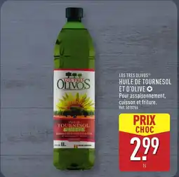 ALDI LOS TRES OLIVOS Huile de tournesol et d'olive offre