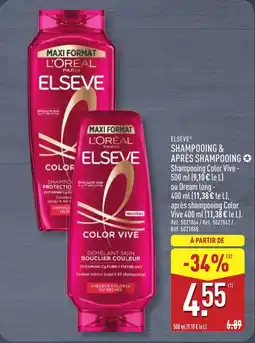 ALDI ELSEVE Shampooing & après shampooing offre