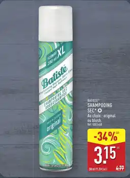 ALDI BATISTE Shampooing sec offre