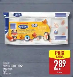 ALDI SUBLIMO Papier toilette offre