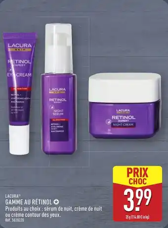 ALDI LACURA Gamme au rétinol offre