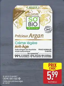 ALDI SO' BIO DE LÉA NATURE Crème anti-âge offre