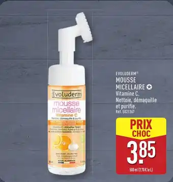 ALDI EVOLUDERM Mousse micellaire offre