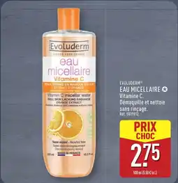 ALDI EVOLUDERM Eau micellaire offre