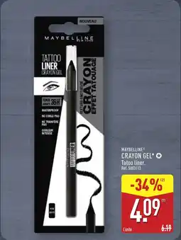ALDI MAYBELLINE Crayon gel offre