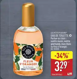 ALDI LES PETITS PLAISIRS Eau de toilette offre
