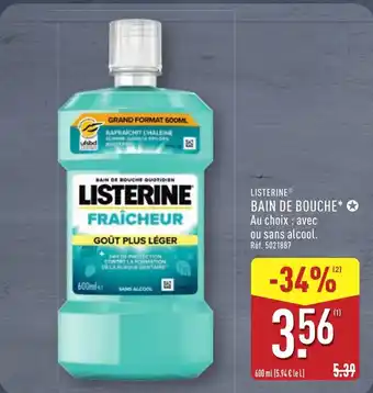 ALDI LISTERINE Bain de bouche offre