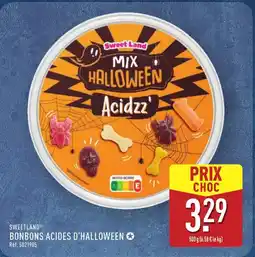 ALDI SWEETLAND Bonbons acides d'halloween offre