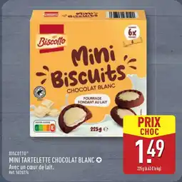 ALDI BISCOTTO Mini tartelette chocolat blanc offre