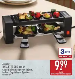 ALDI AMBIANO Raclette duo offre