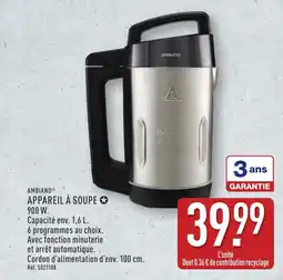 ALDI AMBIANO Appareil à soupe offre