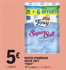 E.Leclerc Papier hygiénique super soft foxy offre