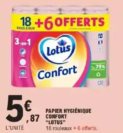 E.Leclerc Papier hygiénique confort lotus offre