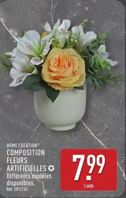 ALDI HOME CREATION Composition fleurs artificielles offre