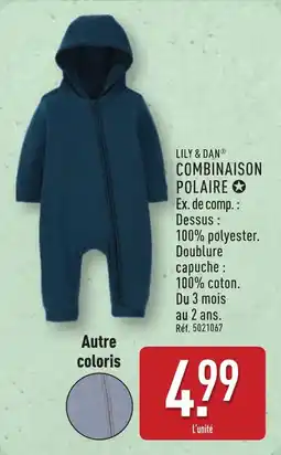 ALDI LILY & DAN Combinaison polaire offre