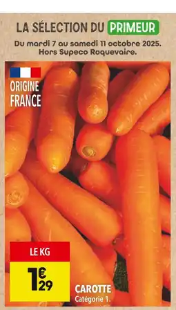 Supeco Carotte offre