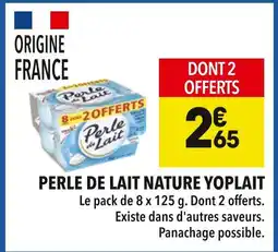 Supeco Yoplait Perle de Lait Nature offre