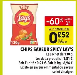 Supeco Lay's Chips Saveur Spicy offre