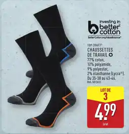 ALDI TOP CRAFT Chaussettes de travail offre
