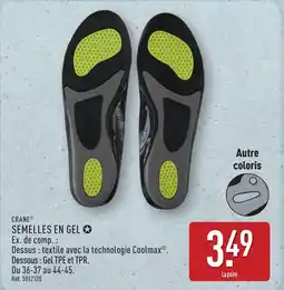 ALDI CRANE Semelles en gel offre