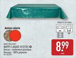 ALDI HOME CREATION Nappe laquée festive offre