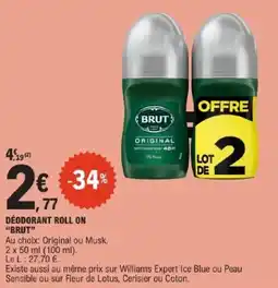 E.Leclerc Déodorant roll on brut offre