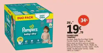 E.Leclerc Changes bébé pampers offre