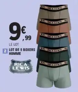 E.Leclerc Lot de 5 boxers homme offre