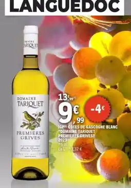 E.Leclerc Igp côtes de gascogne blanc offre