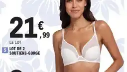 E.Leclerc Lot de 2 soutiens-gorge offre