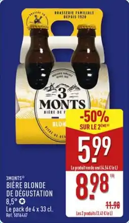 ALDI 3MONTS Bière blonde de dégustation offre