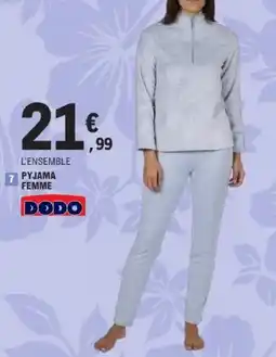 E.Leclerc Pyjama femme offre