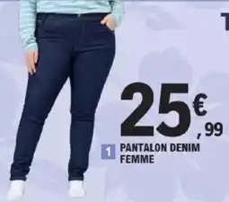E.Leclerc Pantalon denim femme offre