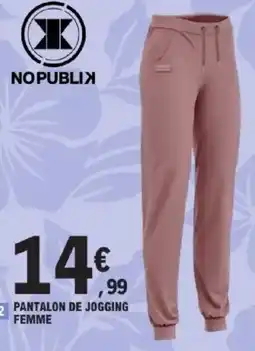 E.Leclerc Pantalon de jogging femme offre