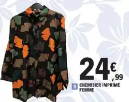 E.Leclerc Chemisier imprimé femme offre