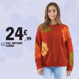 E.Leclerc Pull imprimé femme offre