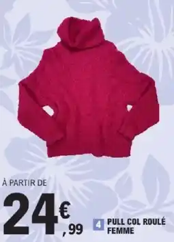 E.Leclerc Pull col roulé femme offre