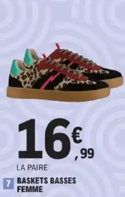 E.Leclerc Baskets basses femme offre
