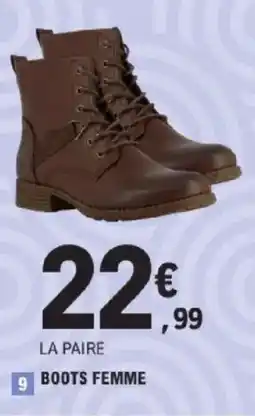 E.Leclerc BOOTS FEMME offre