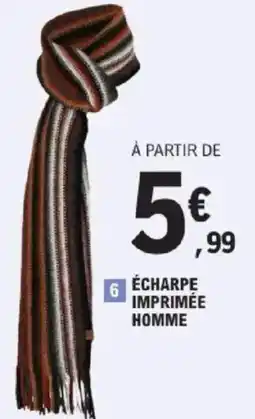 E.Leclerc Écharpe imprimée homme offre