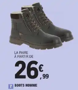 E.Leclerc Boots homme offre