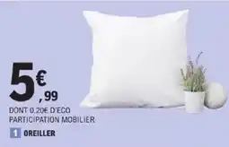 E.Leclerc Oreiller offre
