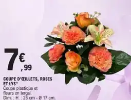 E.Leclerc Coupe d'œillets, roses et lys offre