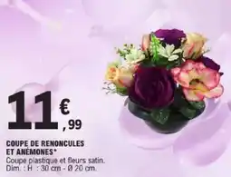 E.Leclerc Coupe de renoncules et anémones offre