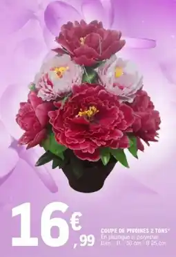 E.Leclerc Coupe de pivoines 2 tons offre
