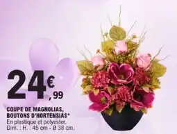 E.Leclerc Coupe de magnolias, boutons d'hortensias offre