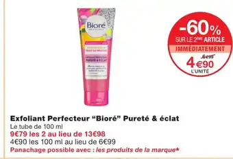 Exfolliant perfecteur biore pureté & éclat