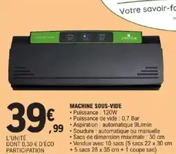 E.Leclerc Machine sous-vide offre