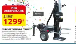 Rural Master Temver Fendeuse Thermique FT63-22V offre